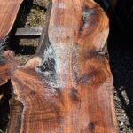 Custom milled wood slab
